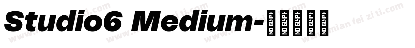 Studio6 Medium字体转换